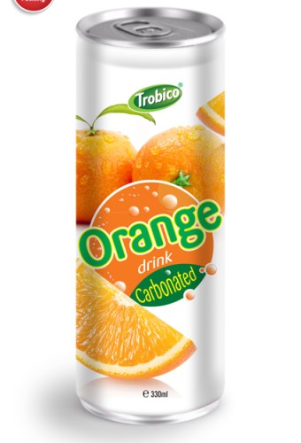 Carbonated Orange drink alu can 330ml